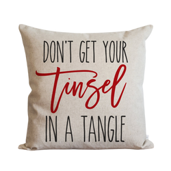Tinsel In A Tangle Pillow Cover.