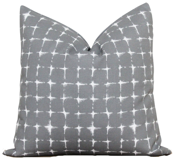 Grey Outdoor Pillow Cover | Scottie