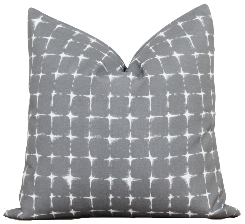 Grey Outdoor Pillow Cover | Scottie