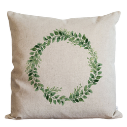 Herb Wreath Pillow Cover