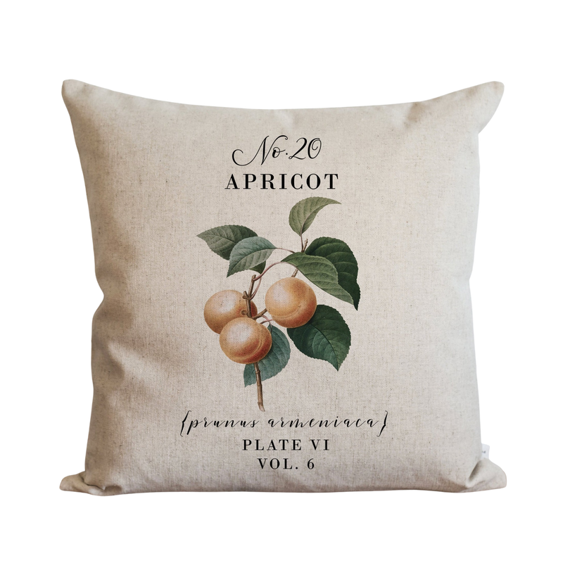 Botanical Apricot Pillow Cover.
