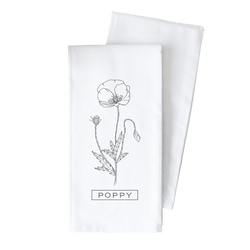 Poppy Herb Collection Tea Towel