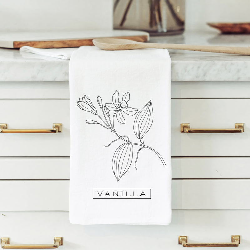 Vanilla Herb Collection Tea Towel