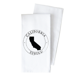 Custom State Emblem Tea Towel