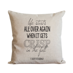 Life Starts All Over Again Pillow Cover.