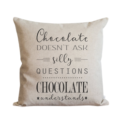 Chocolate Pillow Cover.