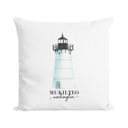 Lighthouse Location Custom Pillow Cover