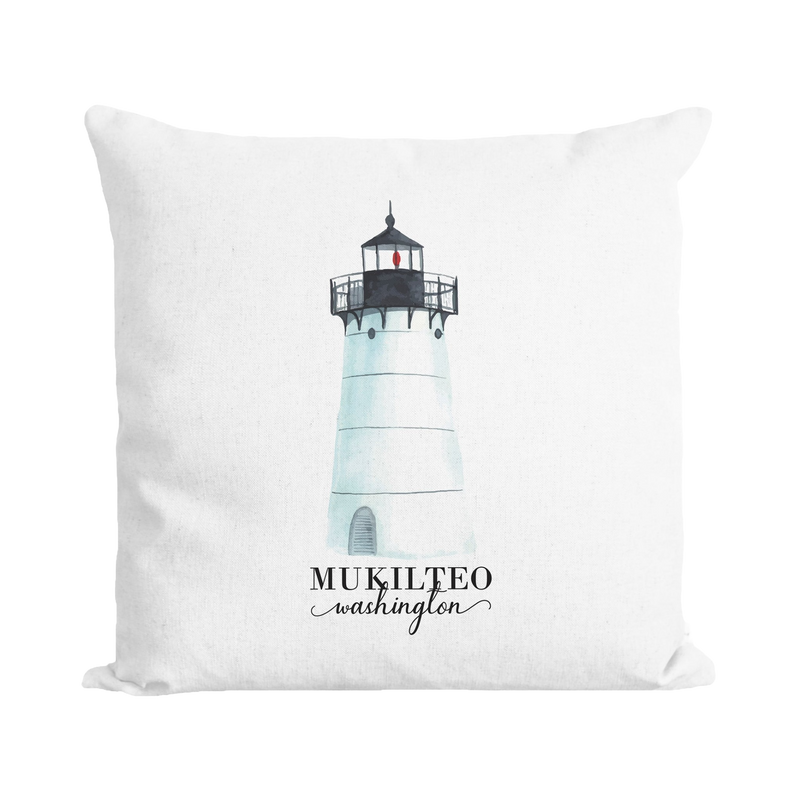 Lighthouse Location Custom Pillow Cover