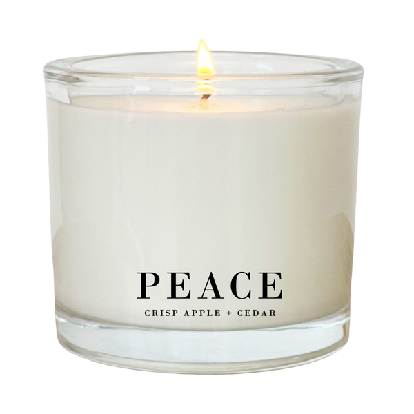 Peace | Crisp Apple & Cedar Coconut Wax Candle
