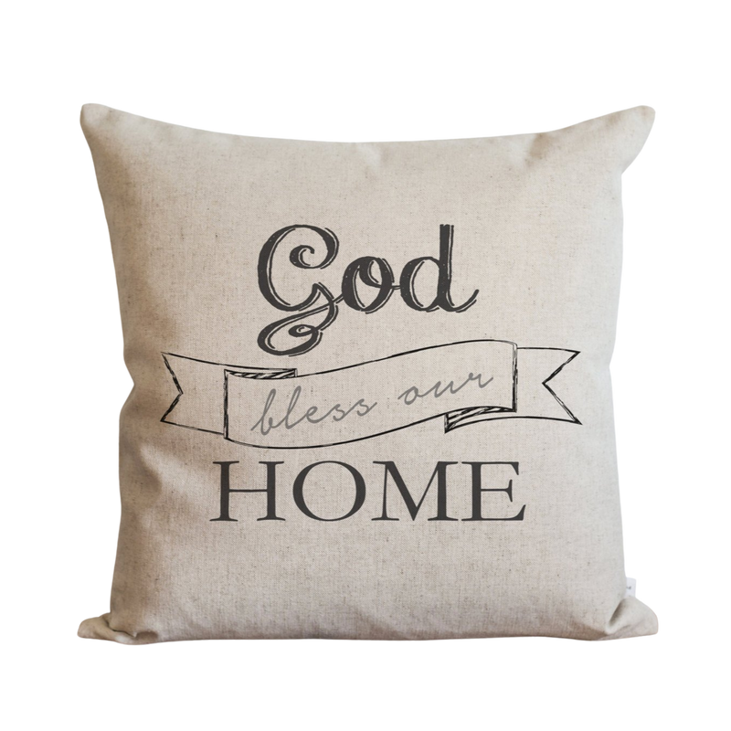God Bless Our Home Pillow Cover.