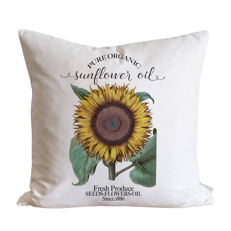 Sunflower Pillow Cover.