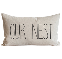 Our Nest_CAPS Pillow Cover.