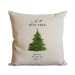 Pine Tree Pillow Cover.