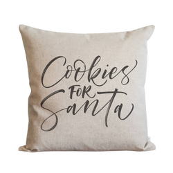 Cookies For Santa Pillow Cover.