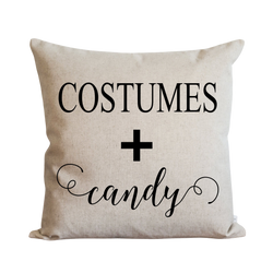 Costumes + Candy Pillow Cover.