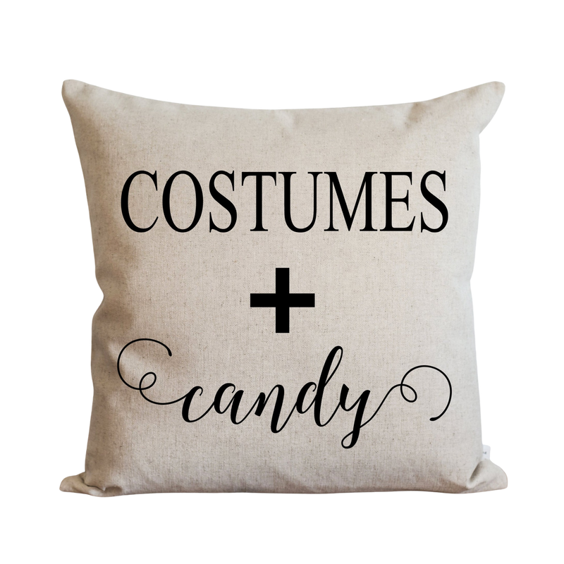 Costumes + Candy Pillow Cover.
