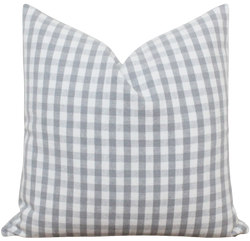 Gray Checkered Pillow Cover | Moxie