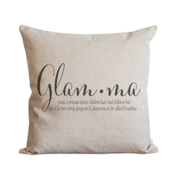 Mother's Day Gift // Glam-ma Pillow Cover.