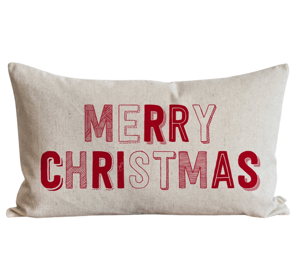 Merry Christmas_Red Pillow Cover.