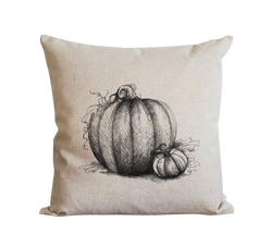 Pumpkin Sketch Pillow Cover