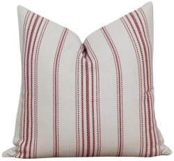 Red Stripe Pillow Cover | Candy