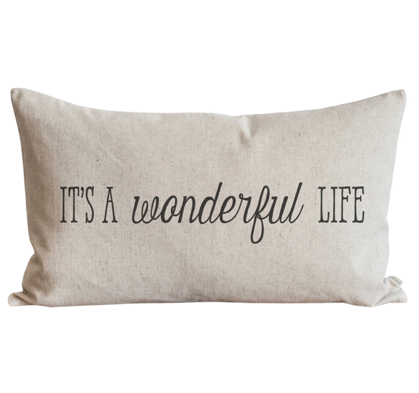It's a Wonderful Life Pillow Cover.
