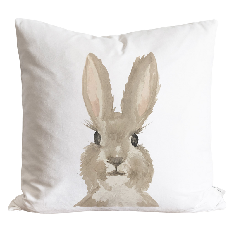 Watercolor Bunny Pillow Cover Porter Lane Home