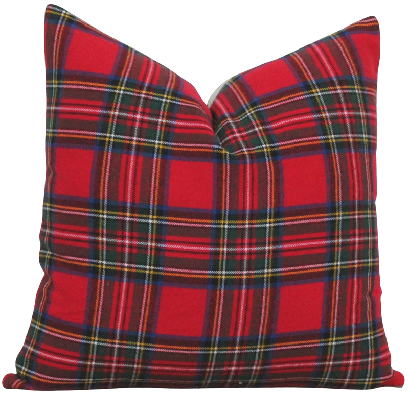 Red Plaid Pillow Cover | Hunter