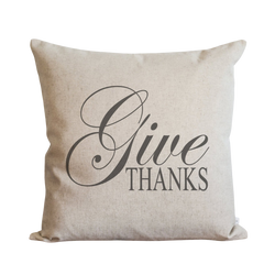 Give Thanks Pillow Cover.