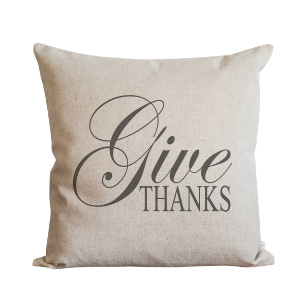 Give Thanks Pillow Cover.