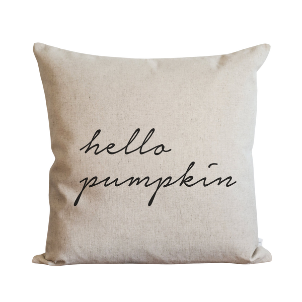 Hello Pumpkin Pillow Cover.
