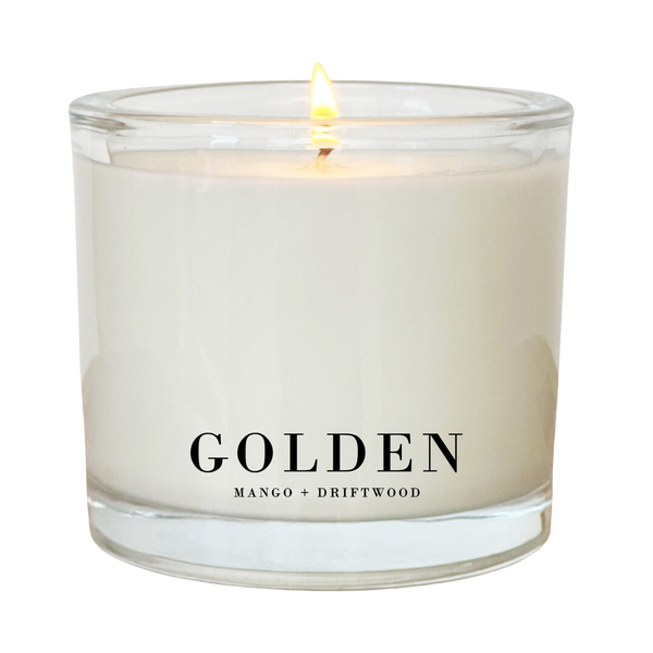 Golden | Mango + Driftwood Coconut Wax Candle