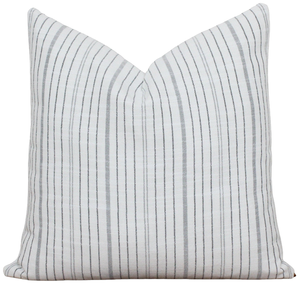 Black and White Stripe Outdoor Pillow Cover | Cole