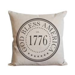 God Bless America 1776 Pillow Cover.