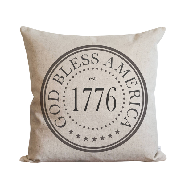 God Bless America 1776 Pillow Cover.