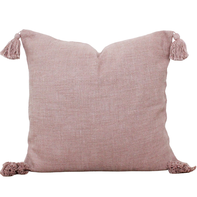 Hand Woven Tassel Pillow Cover