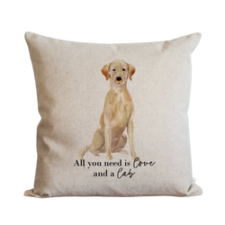 All You Need is Love {Lab} Pillow Cover.