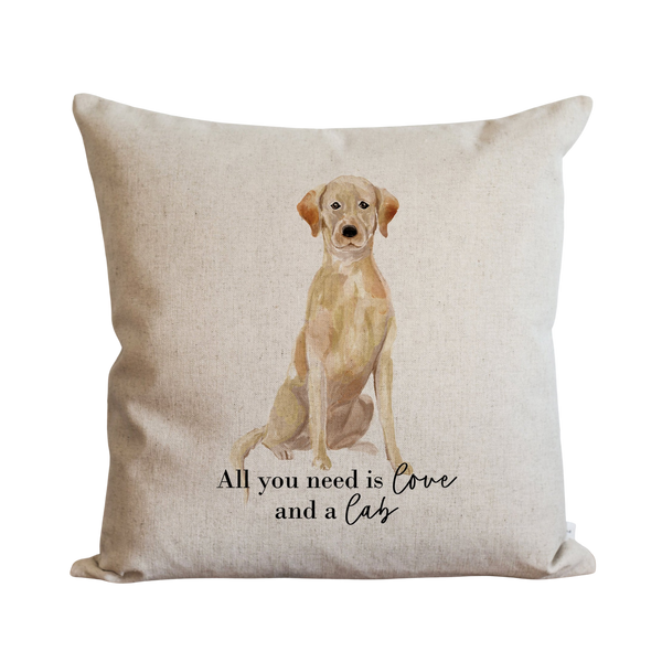 All You Need is Love {Lab} Pillow Cover.