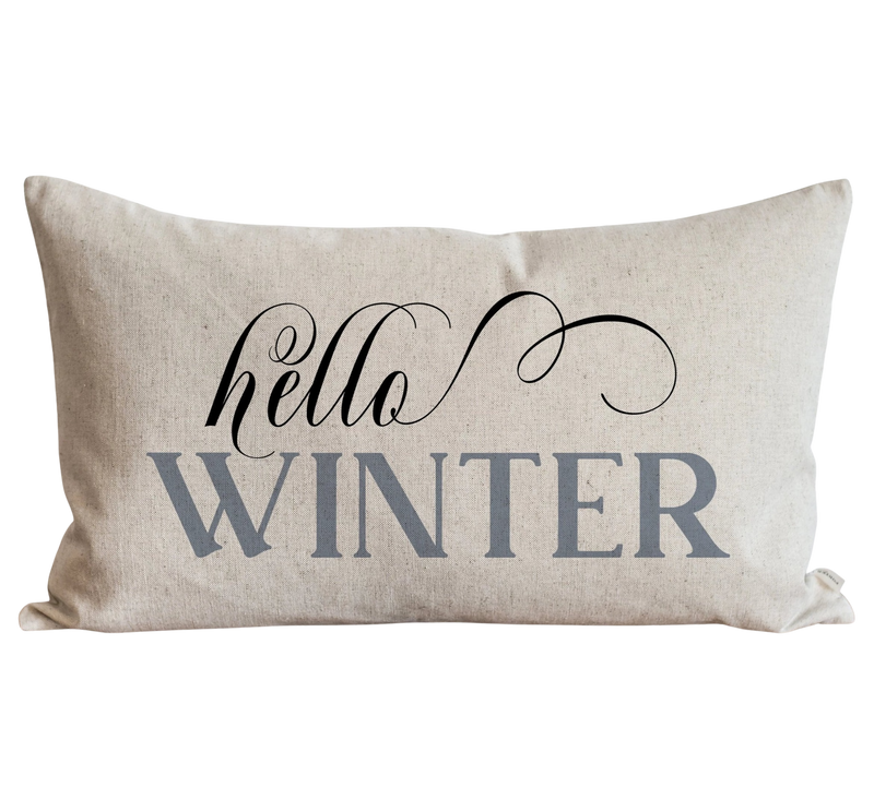 Hello Winter Pillow – Porter Lane Home