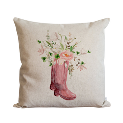 Spring Boots Pillow Cover