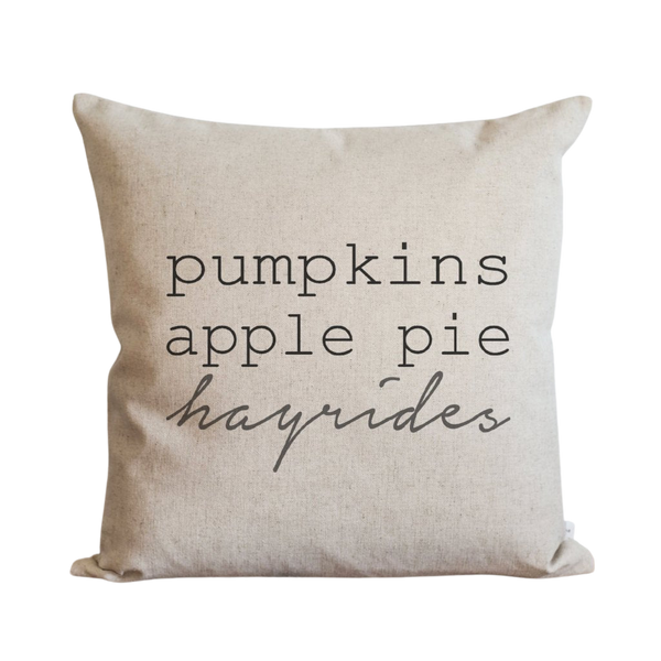 Pumpkins Apple Pie Hayrides Pillow Cover
