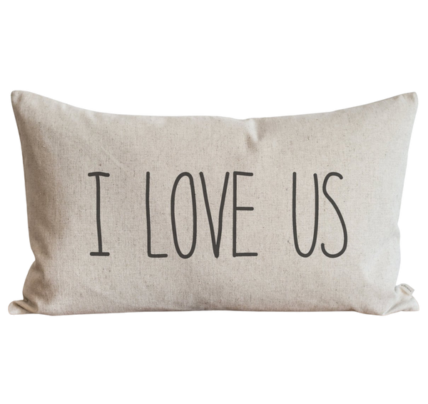 I Love Us Pillow Cover.