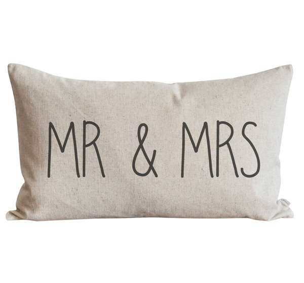 Mr & Mrs_CAPS Pillow Cover.