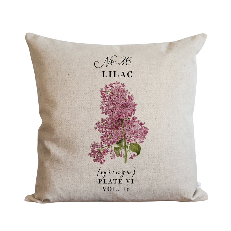 Botanical Lilac Pillow Cover.