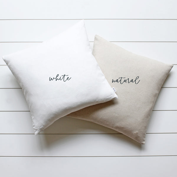 Round Monogram Pillow Cover.