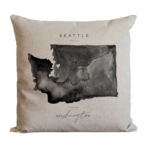 Custom City State Map Pillow Cover