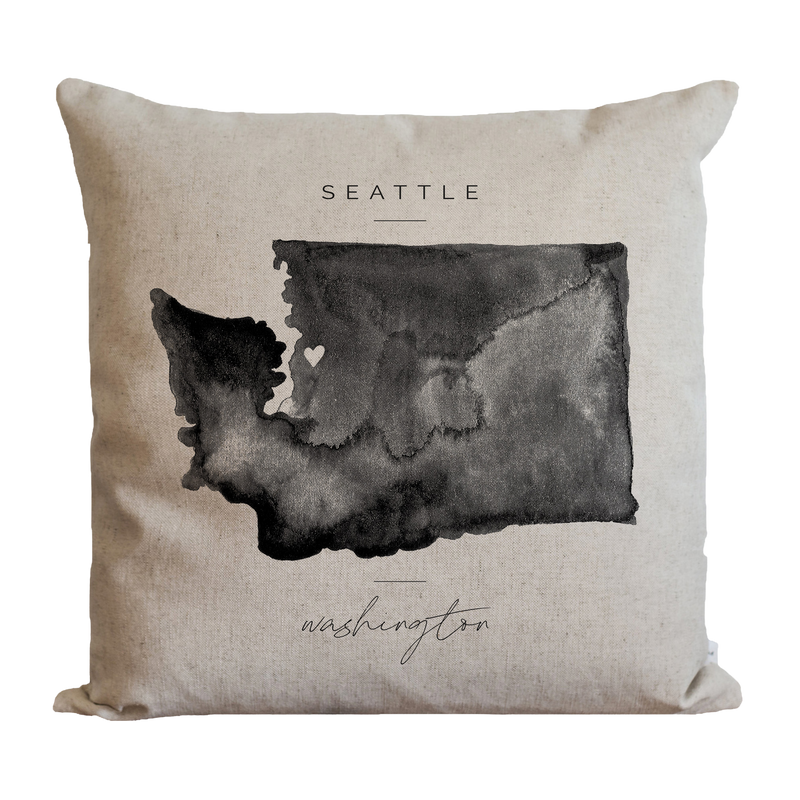 Custom City State Map Pillow Cover