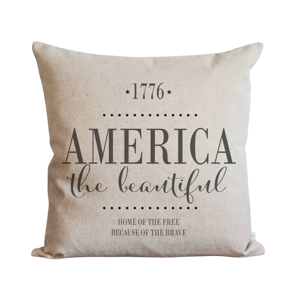 America the Beautiful Pillow Cover. – Porter Lane Home