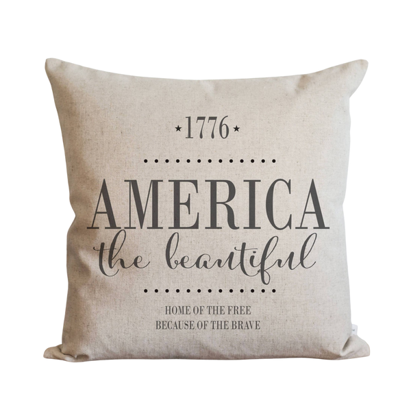 America the Beautiful Pillow Cover.