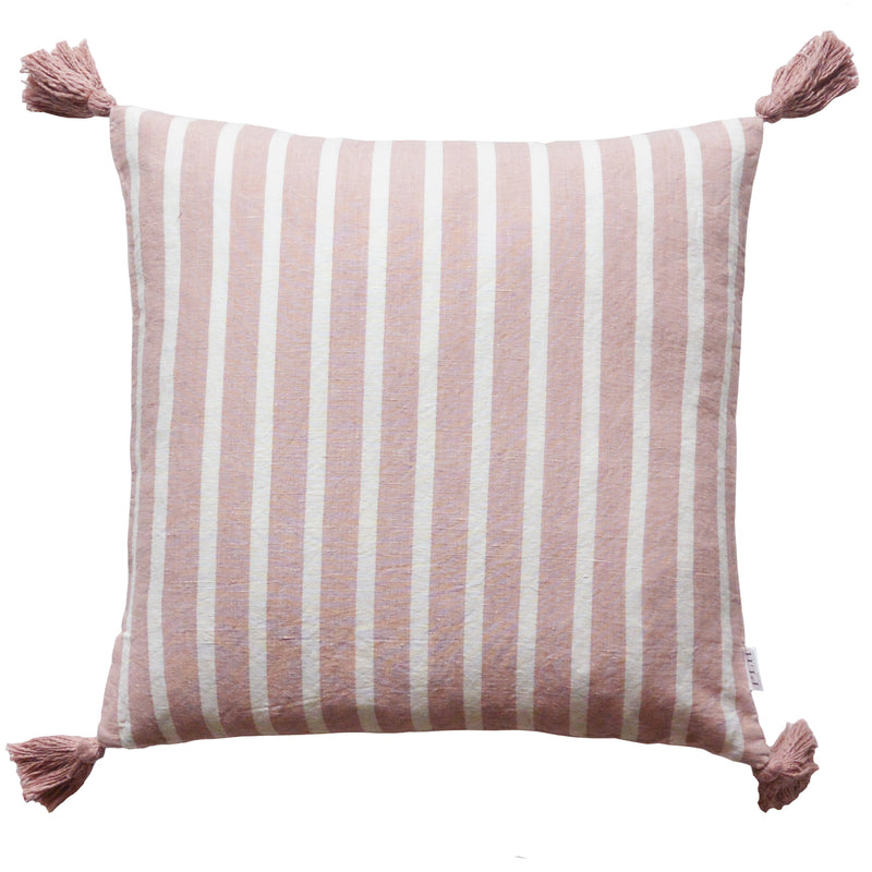 Stripe Tassel Pillow Cover